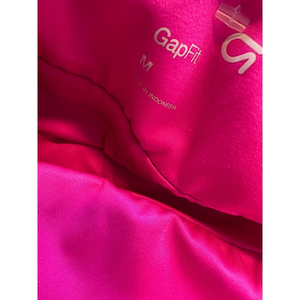 NEW Gap Active Tank Dress Hot Pink Medium GapFit Cup Bra Wicking Pickball Tennis - Picture 7 of 16